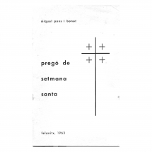 Pregó Setmana Santa 1963 Felanitx