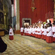 Els Vermells de la Seu el dia del Pregó de Jaume Canet. Pregó Setmana Santa 2009