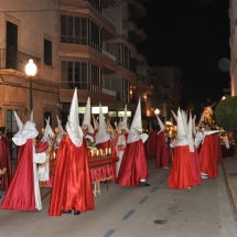 Confrares preparant-se abans de partir la Processó. Processó Setmana Santa de Felanitx de 2009