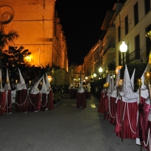 La Confraria a l&#039;inici de la Processó. Processó Setmana Santa de Felanitx de 2010