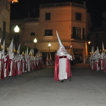 Confrare que dirigeix la Confraria a la Processó. Processó Setmana Santa de Felanitx de 2010