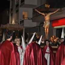 Pas del Sant Crist abans de partir la Processó. Processó Setmana Santa de Felanitx de 2010