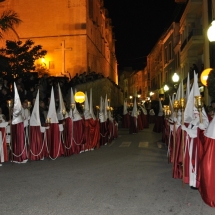 La Confraria a l&#039;inici de la Processó. Processó Setmana Santa de Felanitx de 2010