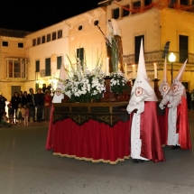 Pas de Santa Maria Magdalena a la sortida de la Processó. Processó Setmana Santa de Felanitx de 2014