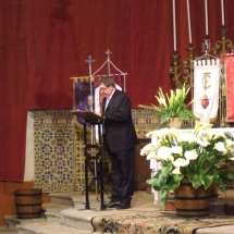 Jaume Canet pronuncia el pregó. Pregó Setmana Santa 2009
