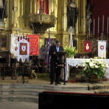 Jaume Canet pronuncia el pregó. Pregó Setmana Santa 2009