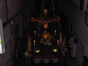 Pas del Sant Crist (rèplica d'un altre que es troba al poble d'Orellana la Vieja). Confraria del Santíssim Crist de la Capella