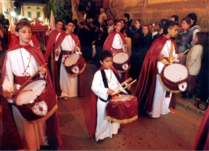 Conjunt de tamborers. Processó Setmana Santa de Felanitx de 2006