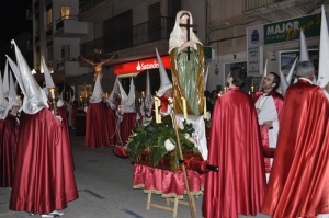 Pas de Santa Maria Magdalena abans de partir la Processó. Processó Setmana Santa de Felanitx de 2010