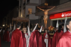 Pas del Sant Crist abans de partir la Processó. Processó Setmana Santa de Felanitx de 2010