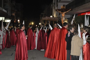 Confrares preparant-se abans de la Processó. Processó Setmana Santa de Felanitx de 2010