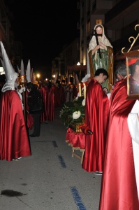 Pas de Santa Maria Magdalena abans de partir la Processó. Processó Setmana Santa de Felanitx de 2010