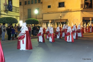 Tamborers a la sortida de la Processó. Processó Setmana Santa de Felanitx de 2014