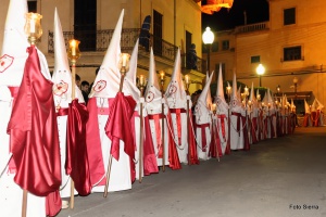 Confrares en formació. Processó Setmana Santa de Felanitx de 2014